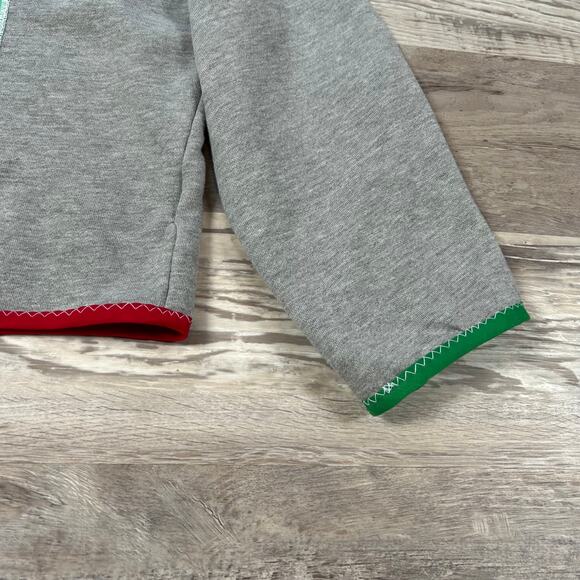 Benetton x DRIFT Cropped Sweatshirt Graphic Face Print Colorblock Trim XS - Picture 4 of 8